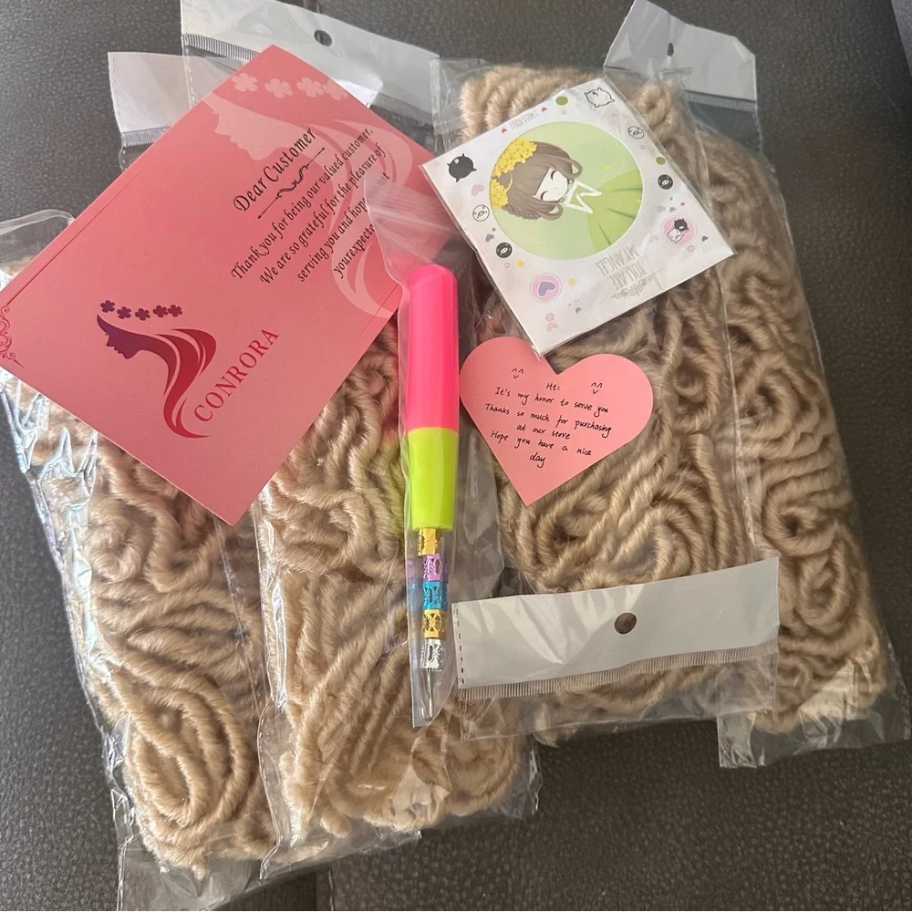 CONRORA Soft Locs Crochet Hair 24 Inch 6 Packs Faux Locs Crochet Hair